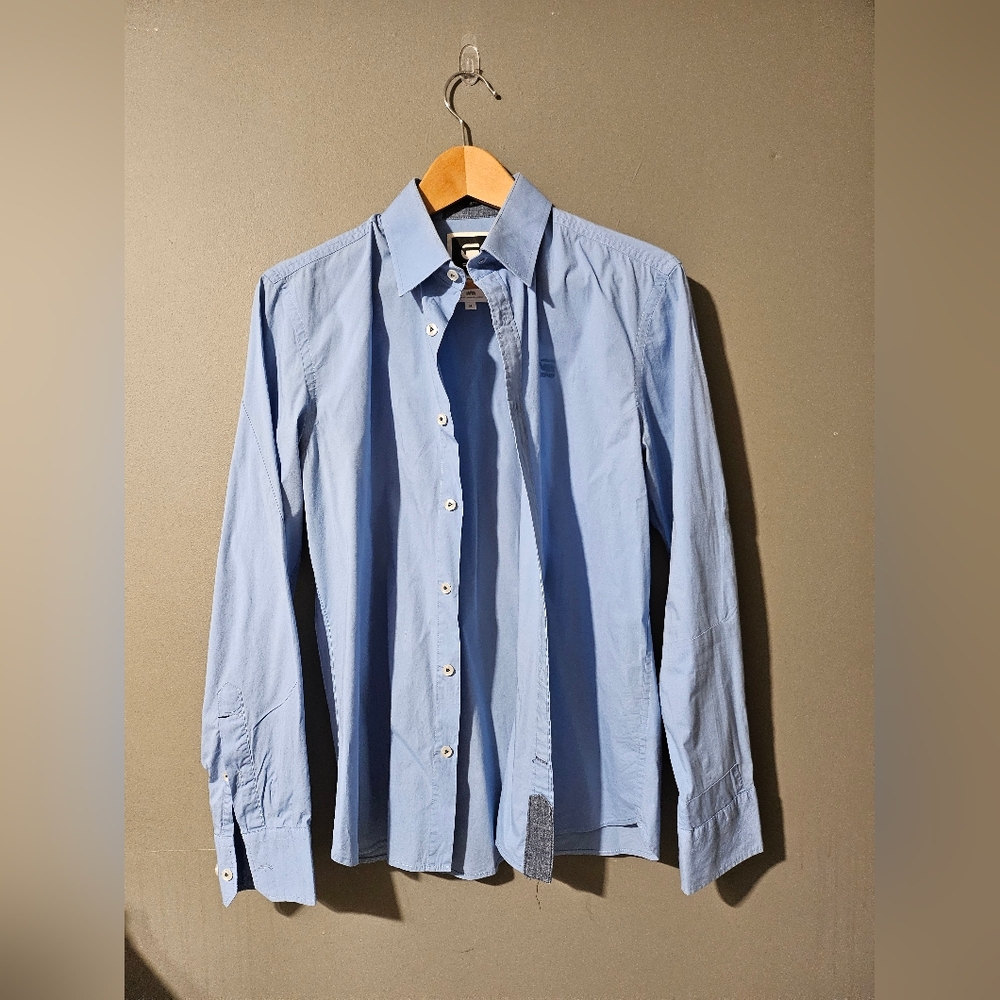G-Star Light Blue Dress Shirt Correct Line M